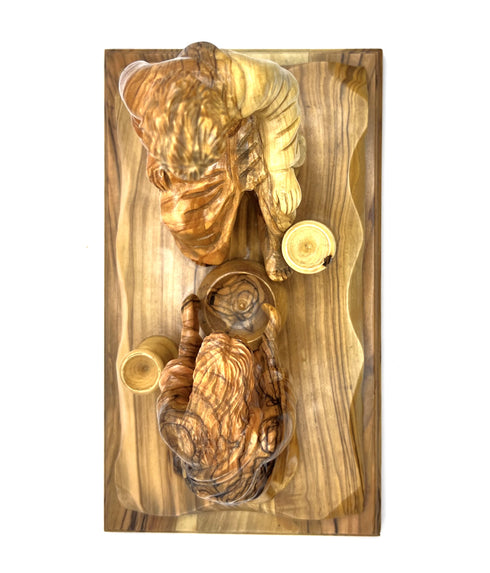 Jesus Washing His Disciples Feet Olive Wood